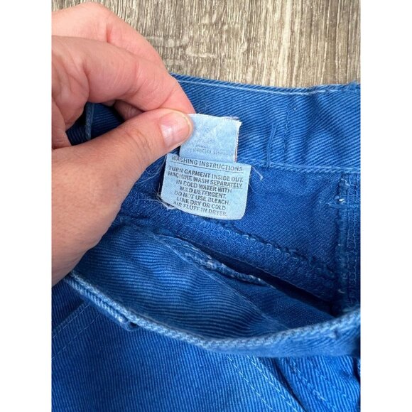 Vintage Womens Rockies Western High Rise Mom Royal Blue Denim Jeans Size 5/27 - Picture 6 of 13